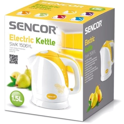 Электрочайник Sencor SWK 1506YL: Объем, л 1.5