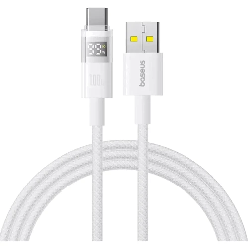 Кабель Baseus USB Cable to USB-C Display 2 Fast Charging Data 100W 1m White (P10382701211-00)