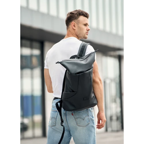 Чоловічий рюкзак Sambag RollTop X чорний (24320001m)