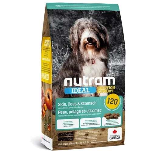 Сухой корм Nutram Ideal SS для собак с чувствительным пищеварением с ягненком и коричневым рисом 2 кг (I20_(2kg))