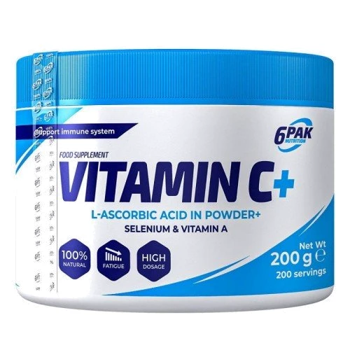 6PAK Nutrition Vitamin C Plus 200 g /200 servings/ Unflavored (CN5732)