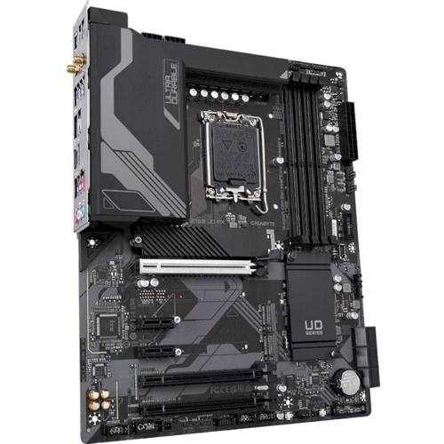 GIGABYTE Z790 UD AX: Роз'єми на платі M.2, SATA 3.0, PCI Express x1