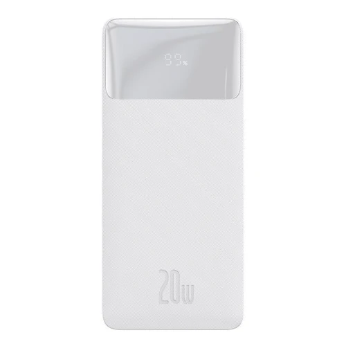 Зовнішній акумулятор Baseus Power Bank 30000mAh Bipow Display 20W White (PPDML-N02/PPBD050402)