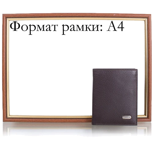 Мужское портмоне Canpellini темно-коричневое (SHI1101-14): Формат кошелька Вертикальный