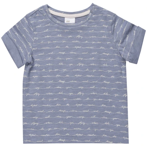 Футболка H&M 6251418 80 см серая