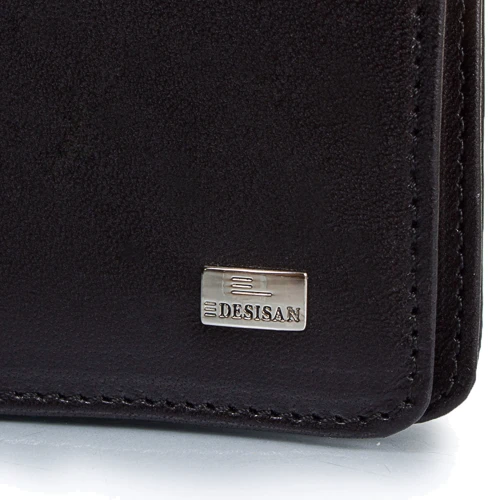 Мужской кошелек Desisan черный (SHI069-1): Формат кошелька Вертикальный