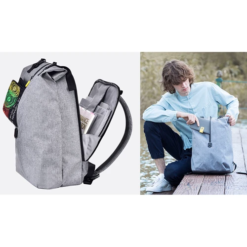 Сумка для ноутбуков Xiaomi 14" RunMi 90 Outdoor Leisure Shoulder Backpack Gray (HWXX01RM): Форм-фактор 14"
