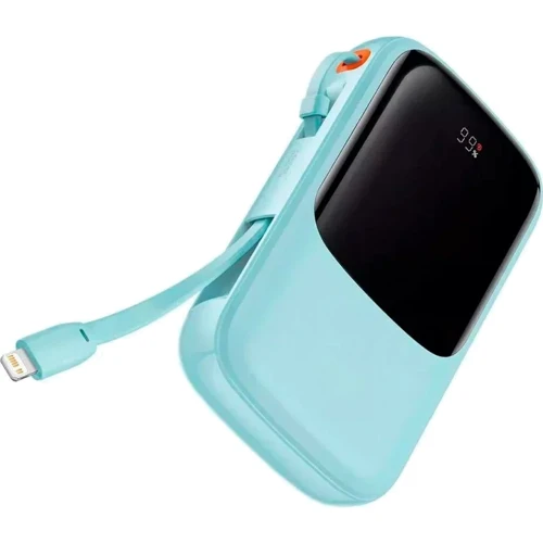 Внешний аккумулятор Baseus Power Bank 10000mAh Qpow Digital Display 15W Edition Blue (PPQD050103): Количество USB 1