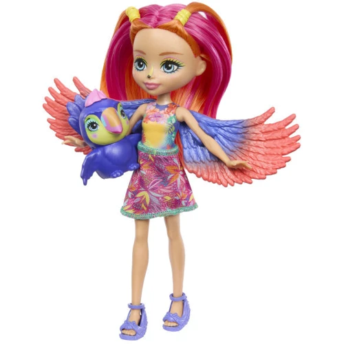 Кукла Enchantimals Sunshine beach Тукан Триппи (HRX83): Высота, см 15