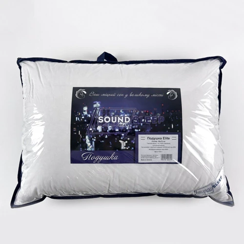 Подушка SoundSleep Elite пухова трикамерна білий пух 50х70 см (94152579): Розмір, см 50x70