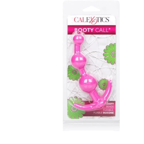 CalExotics Booty Call Booty Beads анальная елочка, 12x3.25 см, розовый