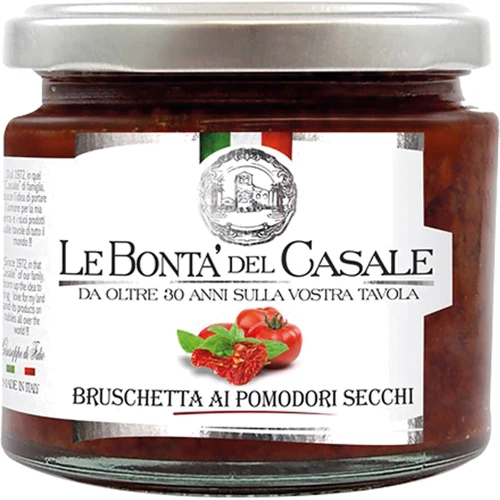 Соус для брускетт с вялеными помидорами Le Bonta’ del Casale Bruschetta Ai Pomodori Secchi 212 мл (8020454005187)