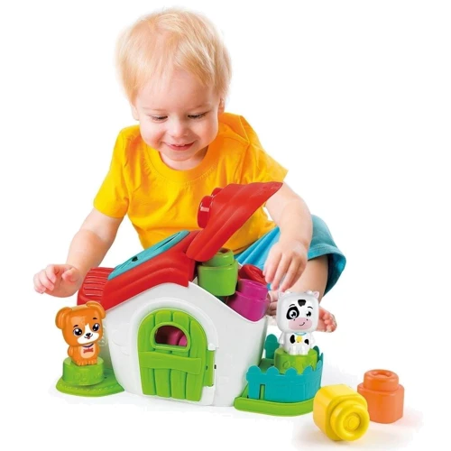 Игровой набор с конструктором Clementoni Sensory Farm серия Soft Clemmy (8005125177677)