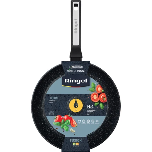 Сковорода RINGEL Fusion 22 см (RG-1145-22): Кришка в комплекті нет