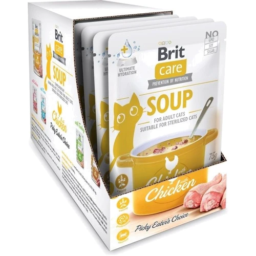 Влажный корм Brit Care Soup Chicken для котов суп с курицей 75 г х 15 шт (2700000048245): Возраст Взрослые