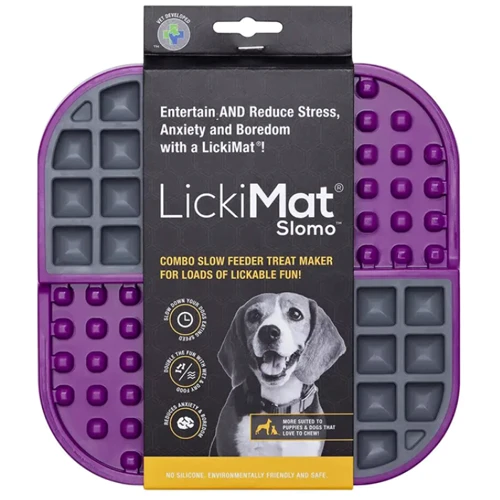 Килимок для повільного годування Licki Mat Slomo Purple для собак (9349785005086)
