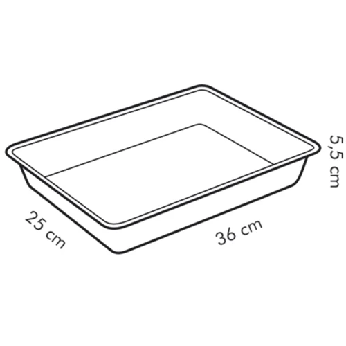 Противень для выпечки Tescoma Delicia 36x25 см глубокий с крышкой (623042): Материал Сталь