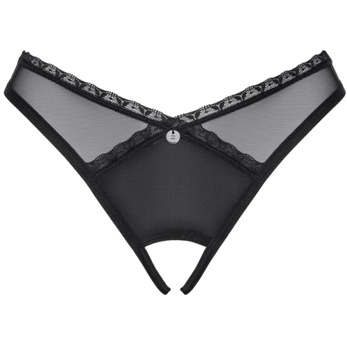 Трусики Obsessive Latinesa crotchless thong Вlack, XL/2XL