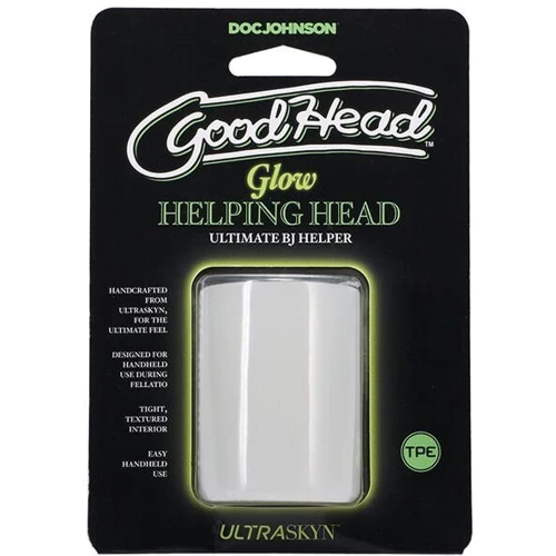 Мастурбатор Doc Johnson GoodHead - Glow Helping Head