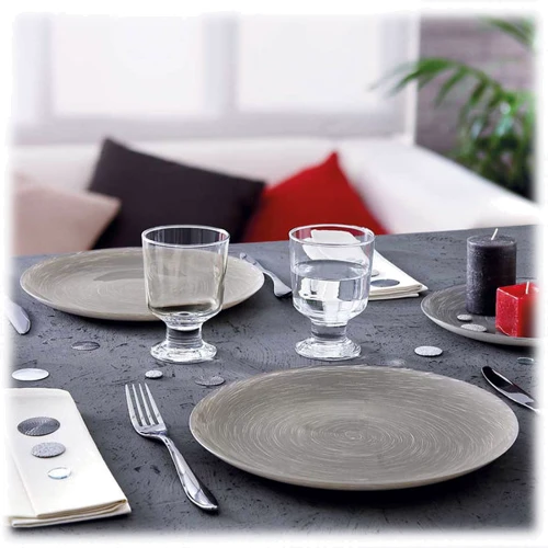 Тарелка Luminarc STONEMANIA GREY 25см обеденная (H3546): Размеры, см 25