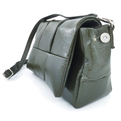 Женская сумка через плечо ARTiS Bags зеленая (1750 7005): Фактура Зернистая, Матовая