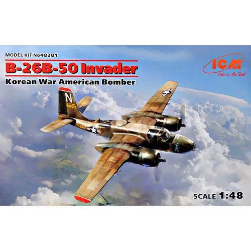 Американский бомбардировщик ICM Корейской войны B-26B-50 Инвейдер