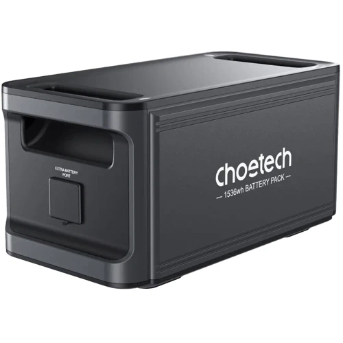Дополнительная батарея Choetech 1536Wh Black (BS065) UA фото 1