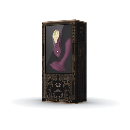 Смартвибратор в трусики Zalo - AYA Velvet Purple, насадка и пульт ДУ