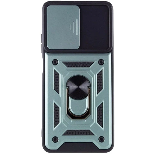 Чехол для телефонов Mobile Case Camshield Serge Ring Green for Samsung S721 Galaxy S24 FE: Материал TPU+PC, Пластик