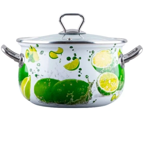 Кастрюля Gusto Яркие Лаймы Premium 16 см 2.1 л (GT-T-116-LI)