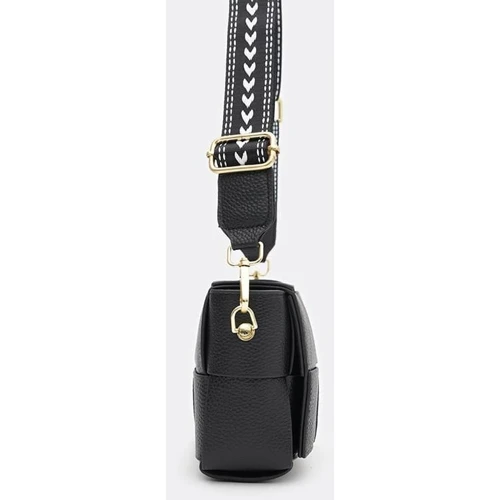 Женская сумка через плечо Borsa Leather черная (K12118bl-black): Тип Сумки