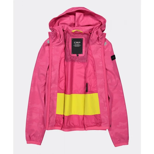 Ветровка CMP Woman Jacket Fix Hood 30Z5566P-H620 42 (34) розовая с капюшоном: Вид Ветровки