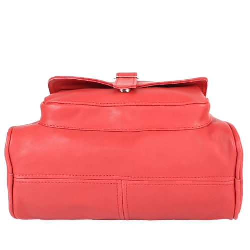 Женский рюкзак Laskara красный (LK-DM229-red): Фактура Гладкая, Матовая