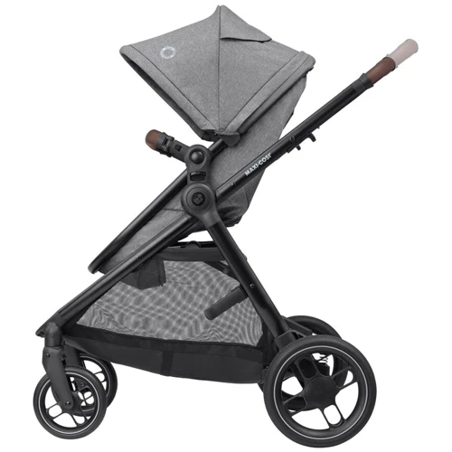 Коляска MAXI-COSI ZELIA S TRIO Grey (Black Frame/Brown Leather + CabrioFix S i-Size + сумка) (1996911110): Возможность установки люльки есть