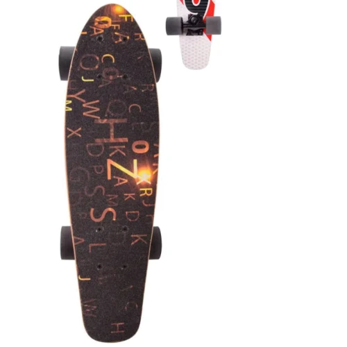Пенні борд Mic із дерев'яною декою чорний+золото (LB21002): Тип пенні борд