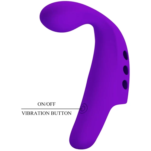 Вибронасадка на палец LYBAILE Pretty Love - Fingering Vibrator Gorgon Purple (BI-210298-1)