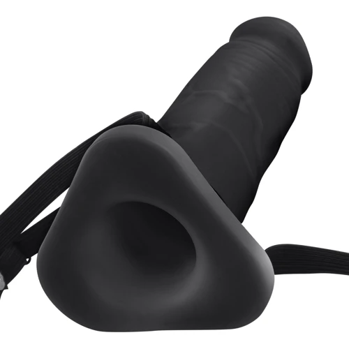 Насадка- удлинитель для пениса Silicone Hollow Extension 10", 25x6 см, черный