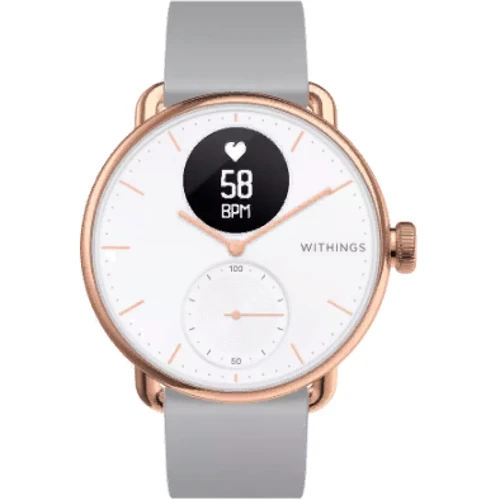 Смарт-годинник Withings ScanWatch 38mm White/Gold