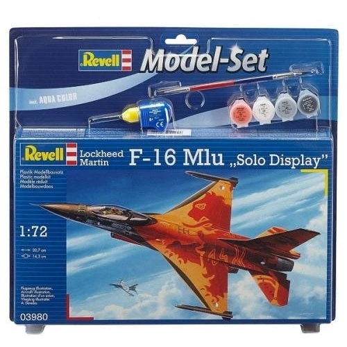 Подарунковий набір Revell Літак F-16 Mlu Solo Display 1:72 (63980)