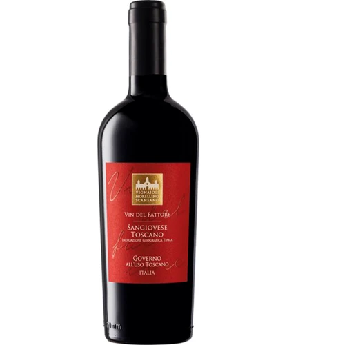 Вино Vin del Fattore Sangiovese Governo, красное сухое, 0.75л (WNF8003861012108)