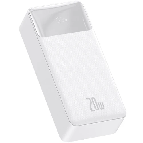 Зовнішній акумулятор Baseus Power Bank 30000mAh Bipow Display 20W White (PPDML-N02/PPBD050402): Кількість USB 3