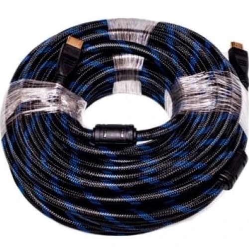 Кабель і перехідник PowerPlant HDMI - HDMI 10m, v1.4, Nylon Double ferrites (KD00AS1205): Тип кабель