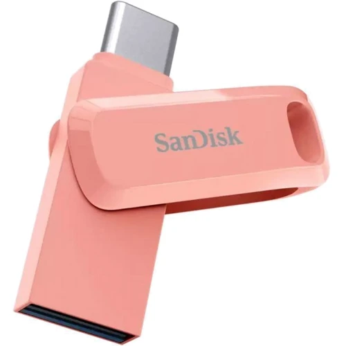 USB-флешка SanDisk 128GB Ultra Dual Drive Go USB 3.1/Type-C Peach (SDDDC3-128G-G46PC): Объем памяти 128 GB
