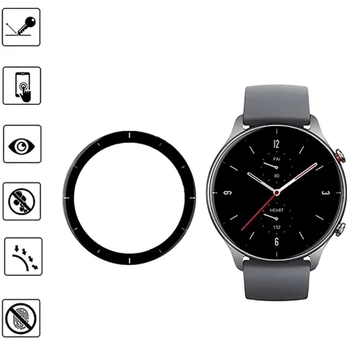 Защита экрана BeCover Screen Protector Black for Amazfit GTR 2E (706052): Цвет черный