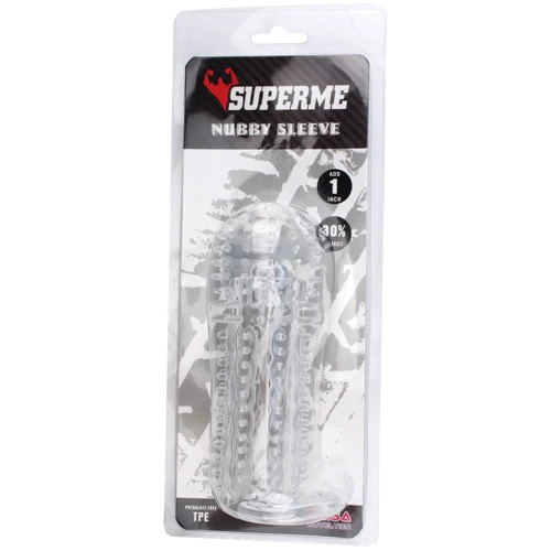 Насадка на член Chisa SuperMe Nubby Sleeve Clear