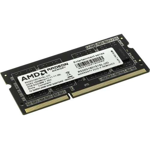 AMD 2 GB SO-DIMM DDR3L 1600 MHz Radeon R5 Entertainment (R532G1601S1SL-U)