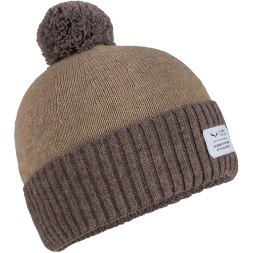 Шапка Salewa PUEZ POM POM TW BEANIE 27358 7171 - UNI58 - Brown (013.002.5517)