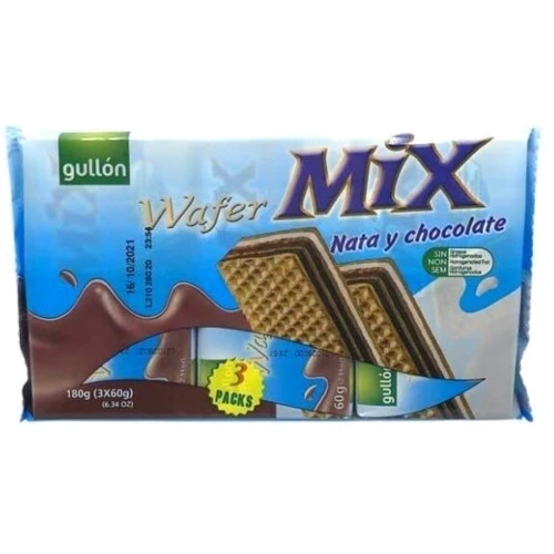 Вафли Gullon Wafer MIX Nata-Chocolate 180 г