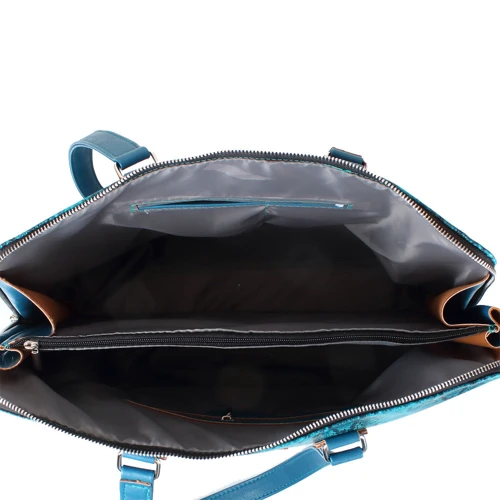 Жіноча сумка тоут Laskara блакитна (LK-20289-turquoise-snake): Країна виробник Чехія