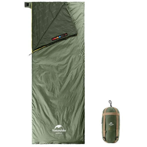 Спальный мешок Naturehike Lightweight Summer LW180 NH21MSD09, (15°C), p-p XL, зеленый (6927595777961)